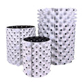 Maceta redonda white outside/black inside