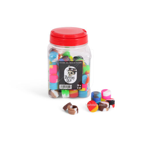 Botes silicona 2 ml (display 70 u) Poppins Lab