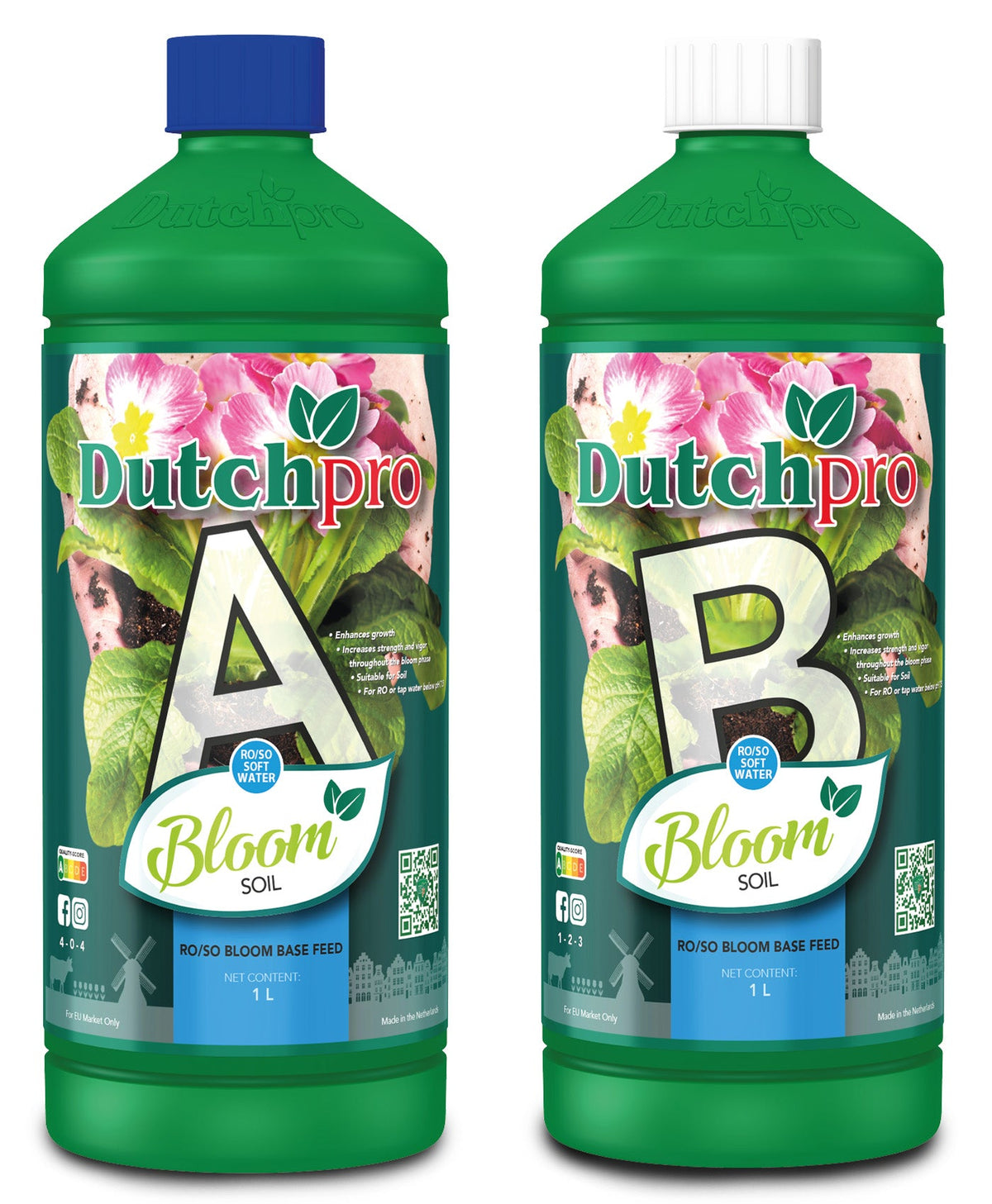 Dutch Pro Bloom Tierra A+B · Agua blanda