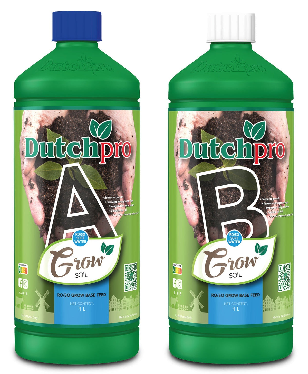 Dutch Pro Grow Tierra A+B · Agua blanda
