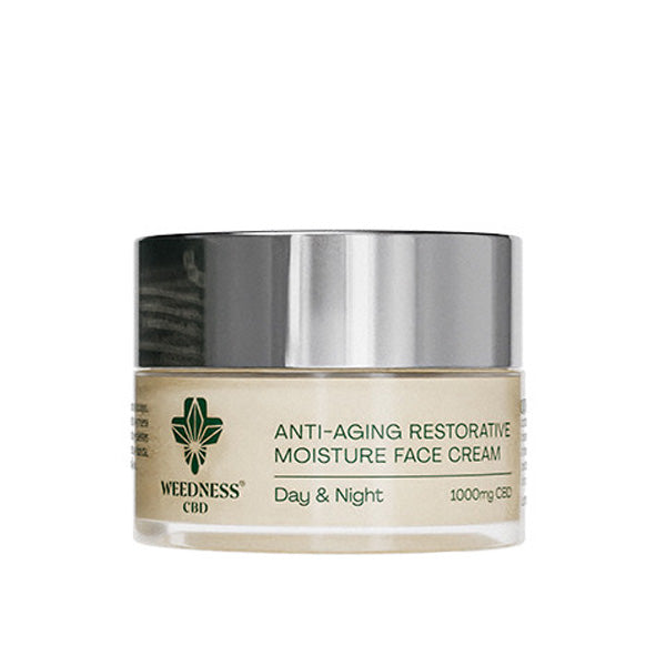 Crema Facial Antiedad 24 h. 1.000 mg. Cbd Weedness
