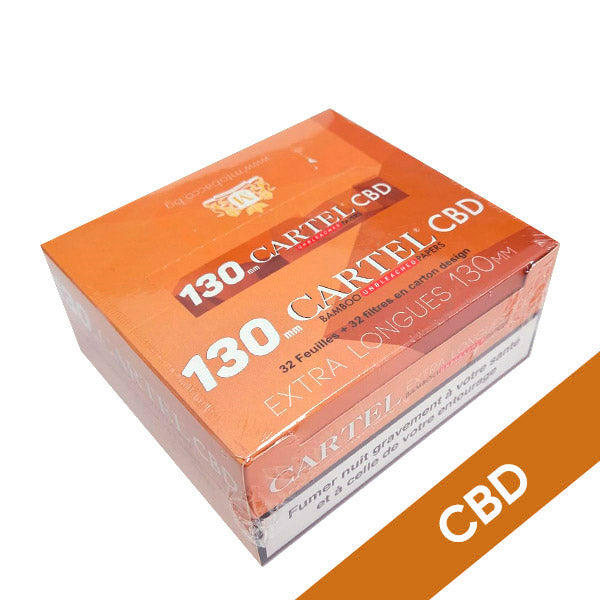 Papel de Fumar Cartel 130 mm. & Tips Cbd Unbleached