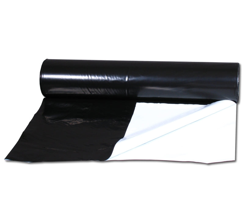 PLASTICO REFLECTANTE NEGRO-BLANCO 2X100 METROS 125 MICRAS