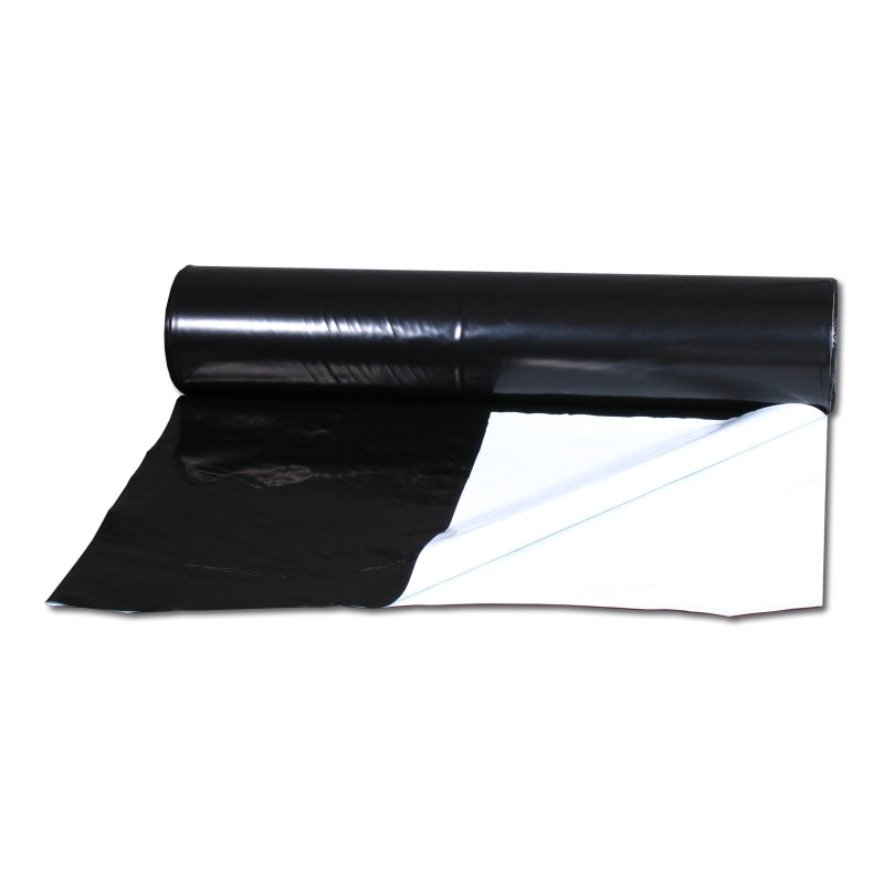PLASTICO REFLECTANTE NEGRO-BLANCO 2X25 METROS 70 MICRAS