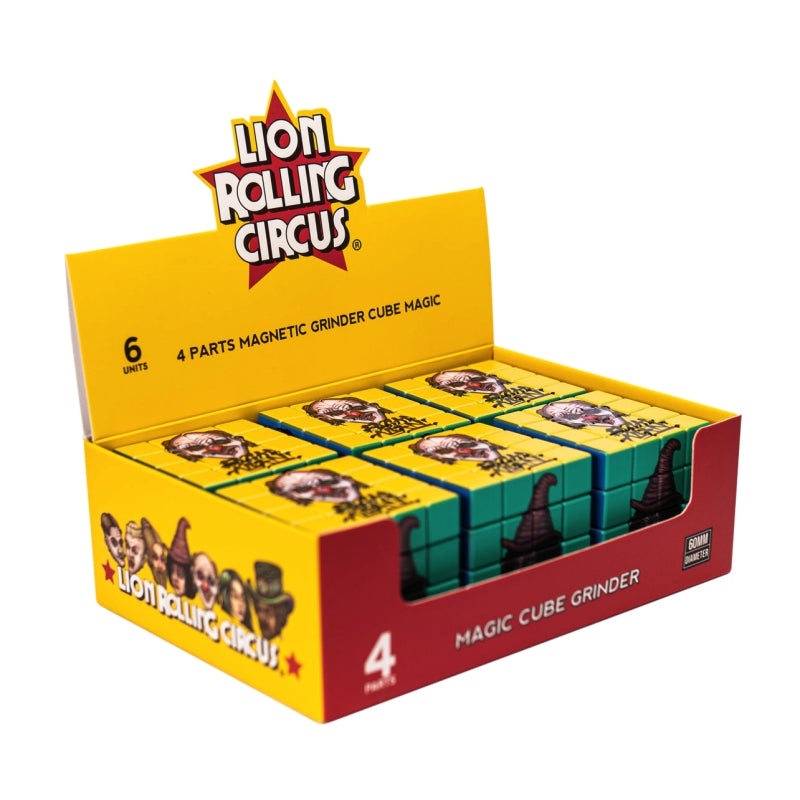 LION ROLLING CIRCUS MAGIC CUBE GRINDER (DISPLAY 6 UNIDADES)