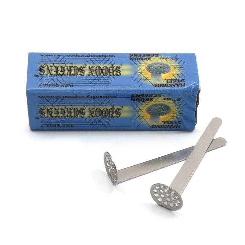 REJILLA ACERO INOX 12 MM CON MANGO PARA BONGS (CAJA 12 UDS)