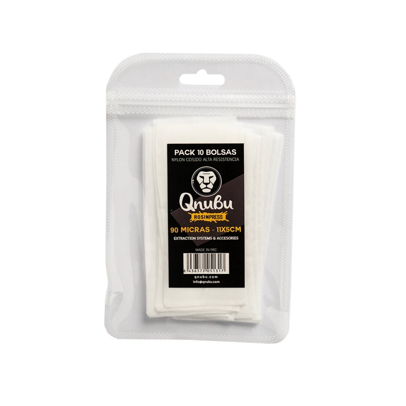 BOLSA QNUBU ROSIN PRESS 70 MICRAS (11 X 5 CM) PACK 10 UNIDADES