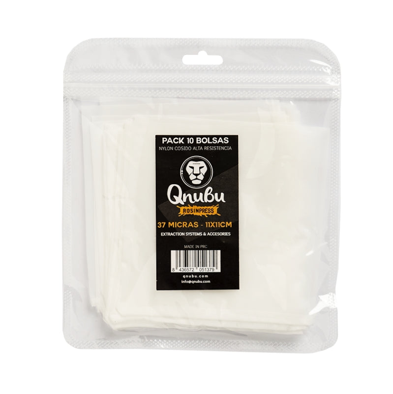 BOLSA QNUBU ROSIN PRESS 90 MICRAS (11 X 11 CM) PACK 10 UNIDADES