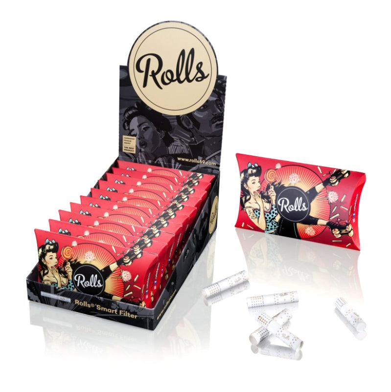 FILTROS ROLLS 40 PACK 8MM (DISPLAY CON 10 PACKS)